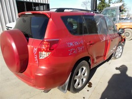 2008 TOYOTA RAV4 LIMITED RED 2.4 AT 2WD Z21347